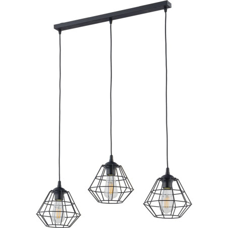 Kabamasis šviestuvas TK LIGHTING DIAMOND NEW, 3 × 60 W, E27