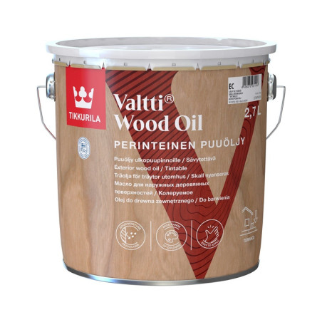 Medienos aliejus Tikkurila Valtti Wood Oil EC, skaidri 2.7 l