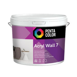 Dispersiniai dažai Pentacolor Acryl 7, balti, 3 l