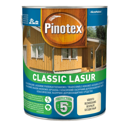 Impregnantas Pinotex Classic Lasur AE, bespalvis, 1 l