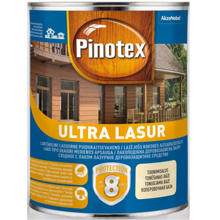 Impregnantas Pinotex Ultra Lasur EU, palisandro spalvos, 1 l