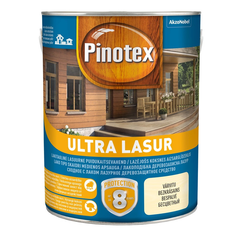 Impregnantas Pinotex Ultra Lasur EU, purienų spalvos, 3 l