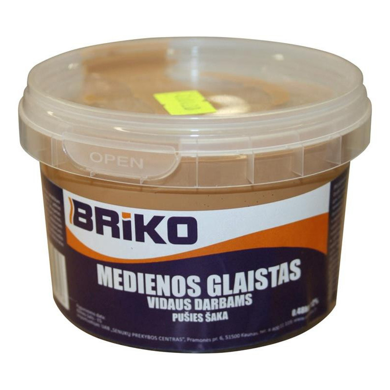 Pušies šakos spalvos medienos glaistas Briko, 0,48 kg