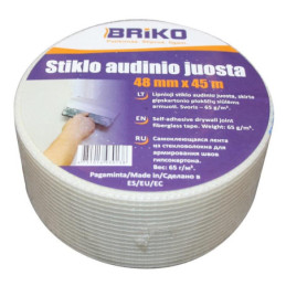 Stiklo audinio juosta Briko, 48 mm x 45 m