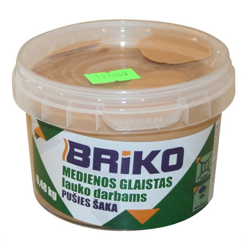 Pušies šakos spalvos medienos glaistas Briko, 0,48 kg