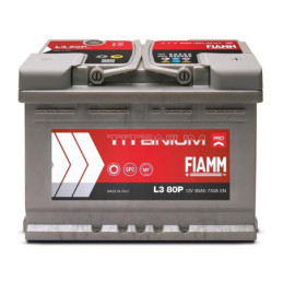 Akumuliatorius Fiamm L3 80P, 80 Ah, 730 A, 12 V