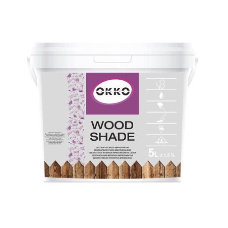 Impregnantas Okko Wood Shade, raudono kedro spalvos, 5 l