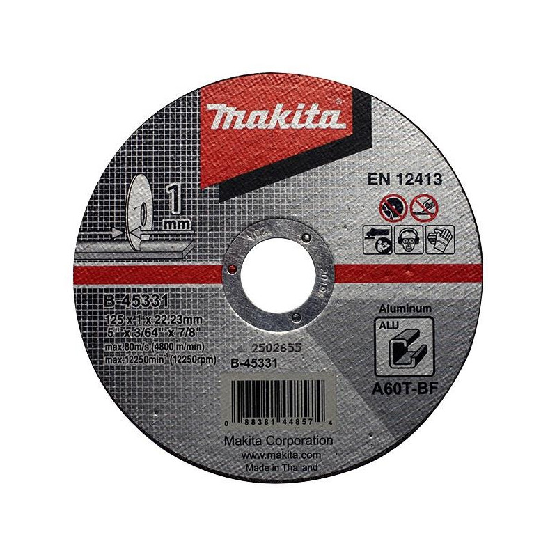 Pjovimo diskas Makita B-45331, 125 x 1 x 22.23 mm