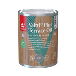 Aliejus med Tikkurila Valtti Plus Terrace Oil, pilka, 0.9 l