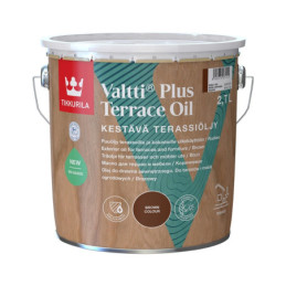 Medienos aliejus Tikkurila Valtti Plus Terrace Oil,ruda,2.7l