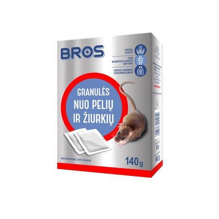 Granulės graužikams Bros, 140 g LT