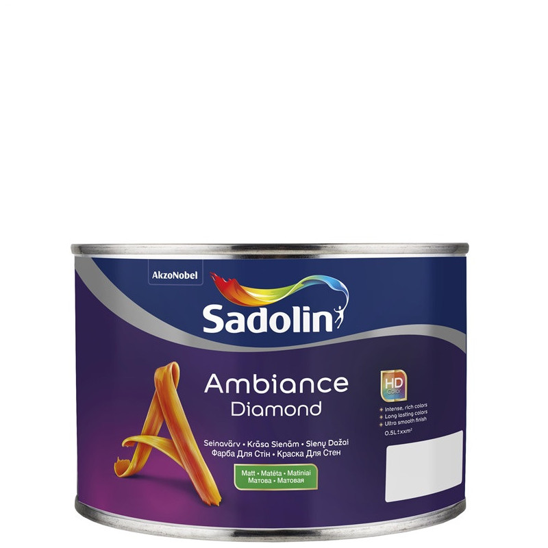 Dažai SADOLIN AMBIANCE DIAMOND BW, 0,5 l