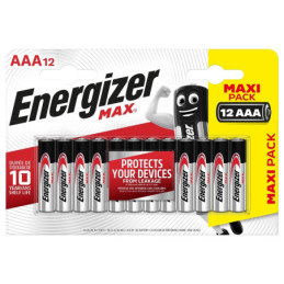 Elementai ENERGIZER MAX, AAA/LR03, 1.5V, 12vnt