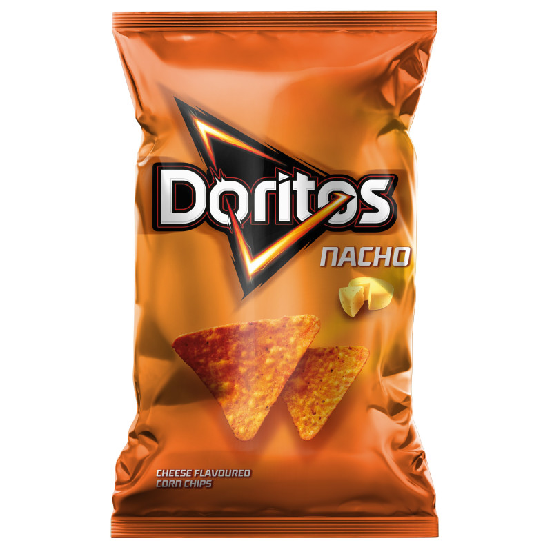 Kukurūzų traškučiai DORITOS NACHO, sūrio sk., 100 g