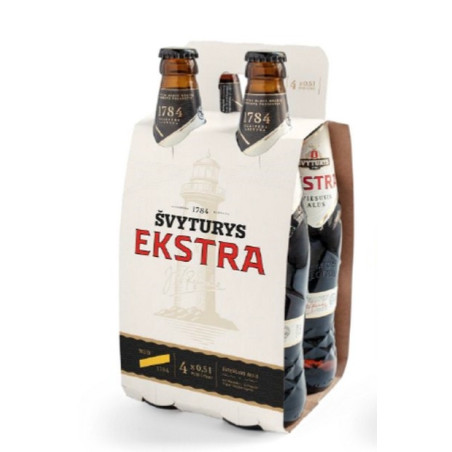 Alus ŠVYTURIO EKSTRA, 5,2 %, pak., 4 x 500 ml