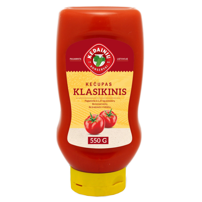 Kečupas KĖDAINIŲ KLASIKINIS, 550 g