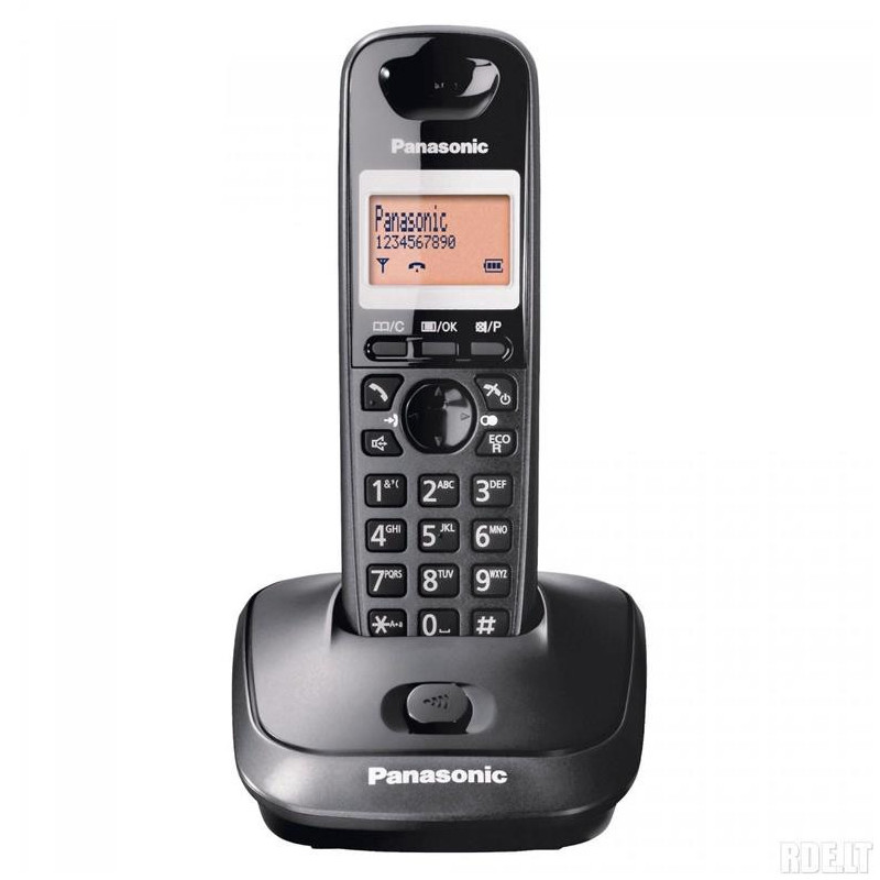 Belaidis telefonas Panasonic KX-TG2511FXT, juodas