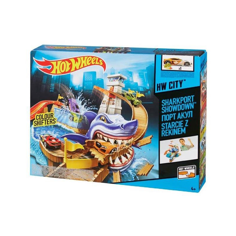 Žaislinių mašinėlių trasa Hot Wheels Ryklio ataka BGK04