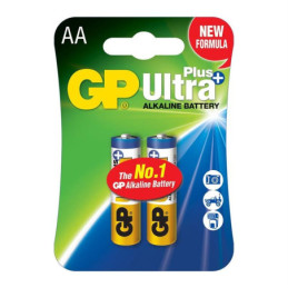 Elementai GP ULTRA+ ALKALINE AA/LR06, 1,5V, 2 vnt.