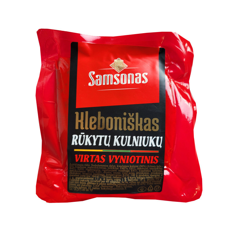 Virtas KLEBONIŠKAS rūk. kulniukų vyniotinis, a. r., 1 kg