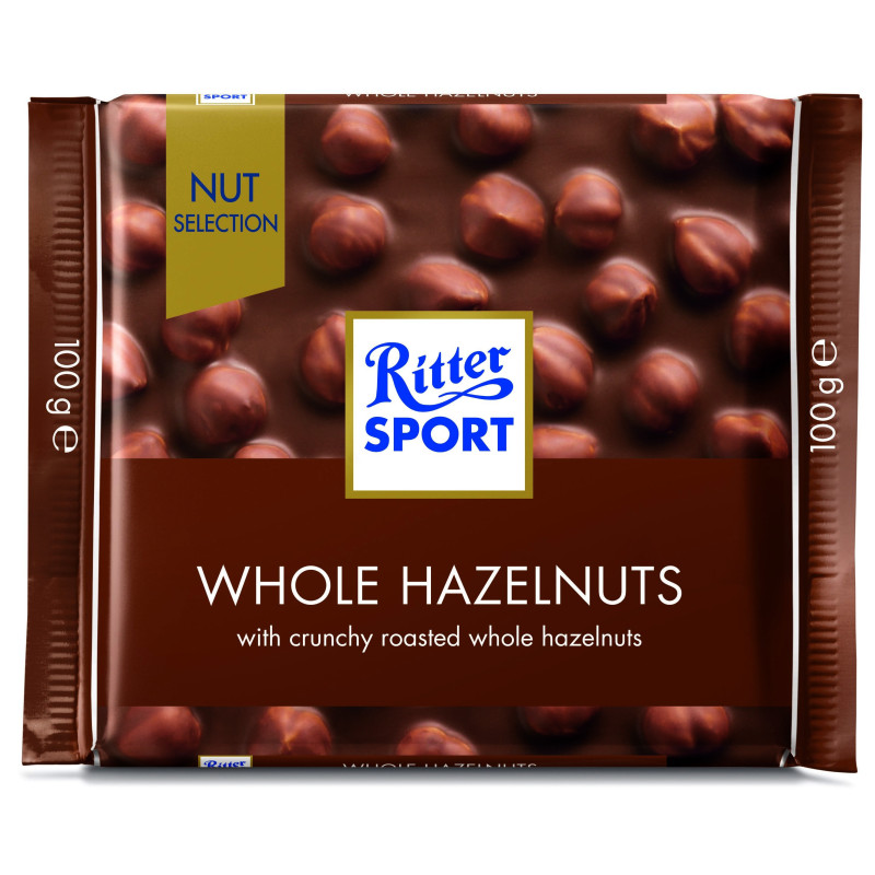 Pien. šokoladas su neskald. rieš. RITTER SPORT, 100 g