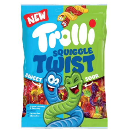 Guminukai TROLLI SQUIGGLE TWIST, 175 g