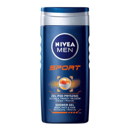 Vyriška dušo želė NIVEA SPORT 3 IN 1, 250 ml