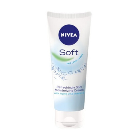 Drėkinamasis kūno kremas NIVEA Soft, 75 ml