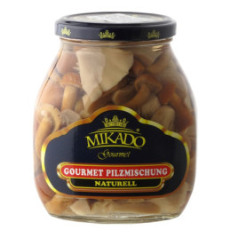 Marinuotų grybų mišinys MIKADO GOURMET, 530 g