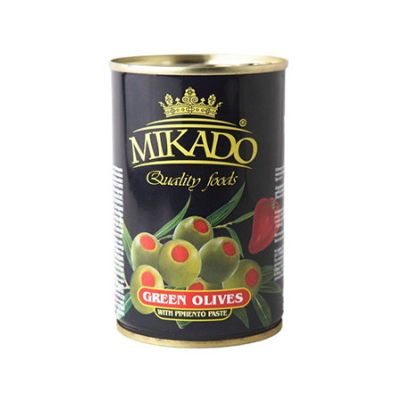 Alyvuogės MIKADO, įdarytos su paprika, 300 g