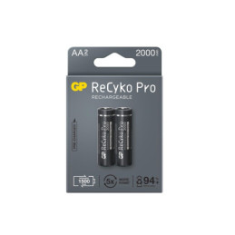 Įkraunami elementai GP RECYKO PRO AA, 2000mAh, 2 vnt.