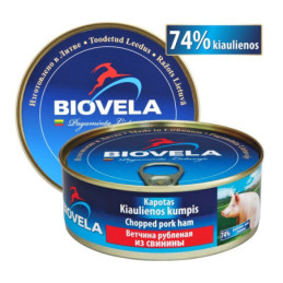 Kiaulienos kumpis, kapotas, BIOVELA, 240g