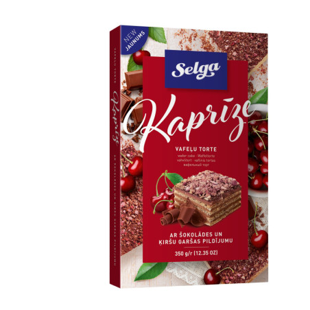 Vaflinis tortas SELGA KAPRIZAS, 350 g