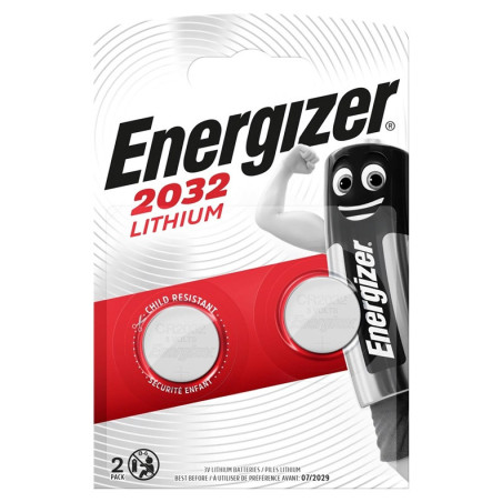 Elementai ENERGIZER CR2032, 3V, 2 vnt.