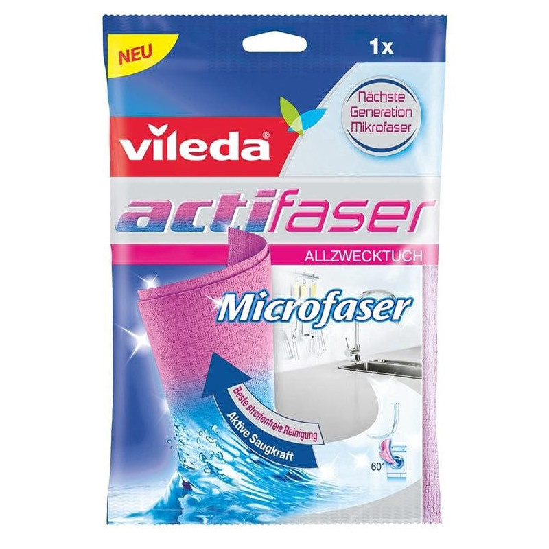 Universali mikropluošto šluostė Actifiber Vileda, rožinė