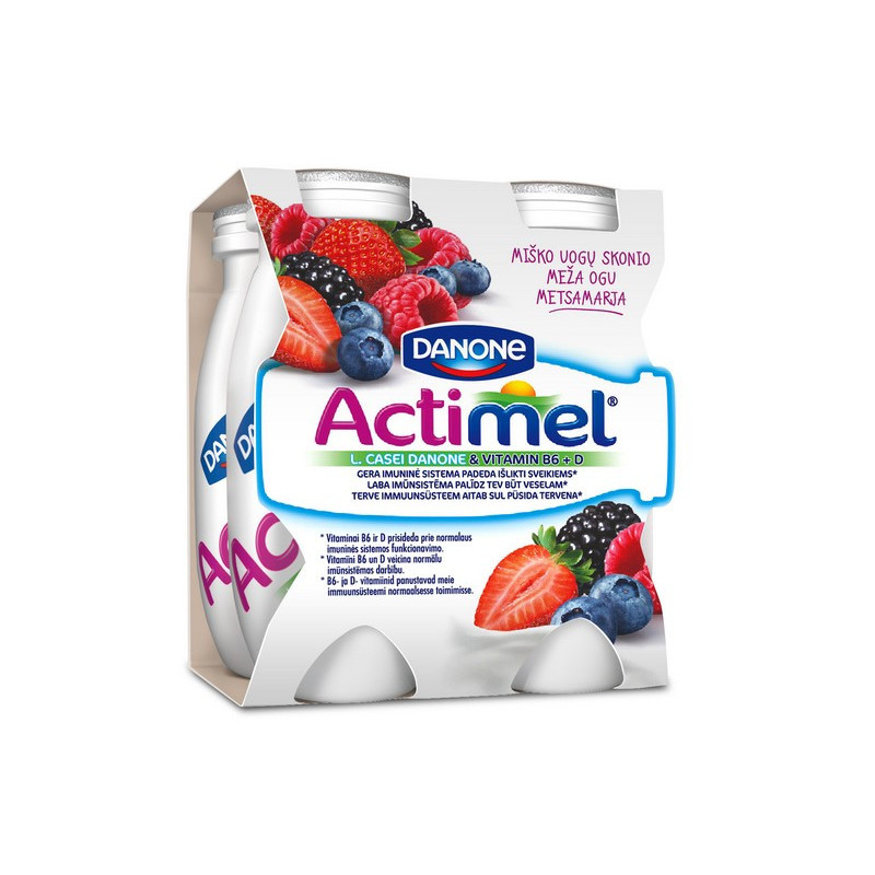 Jog. gėrimas ACTIMEL miško uogų, 4x100 g