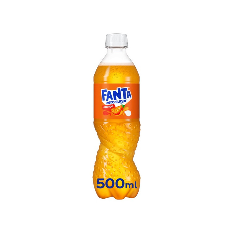 Gazuotas gėrimas FANTA ORANGE ZERO, apelsinų sk., 500 ml