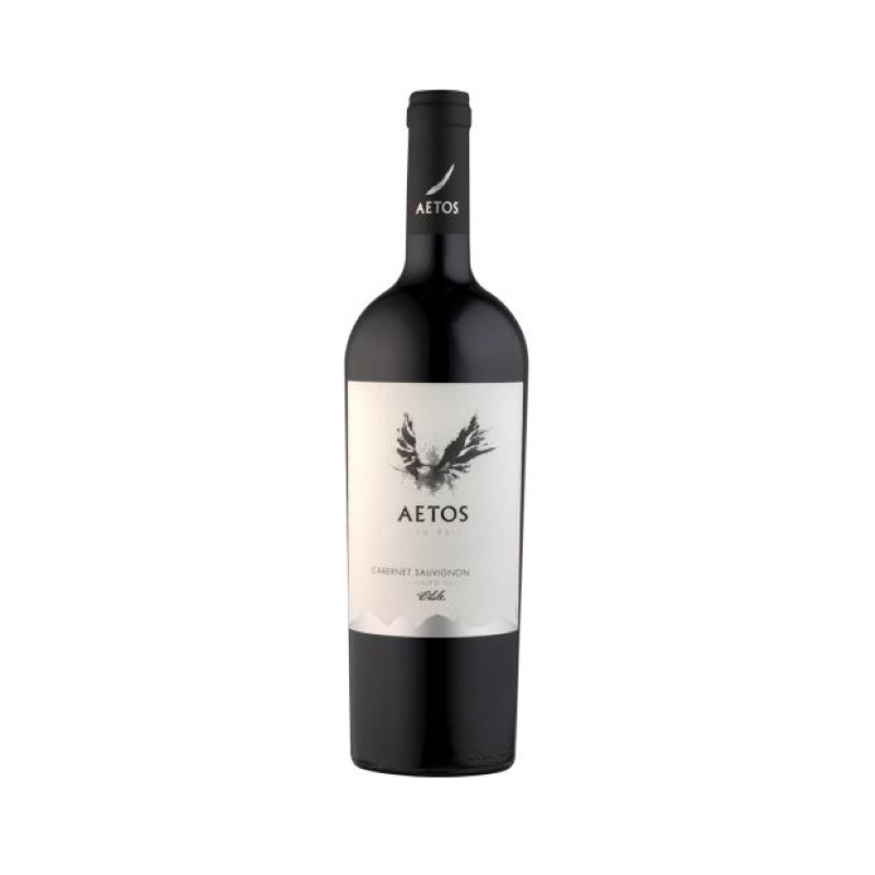 Vynas AETOS RESERVA CABERNET SAUVIG, raud. saus. 13,5% 750ml