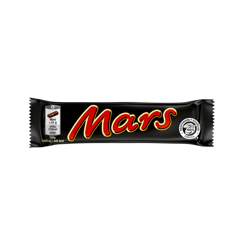 Šokoladinis batonėlis MARS, 51 g