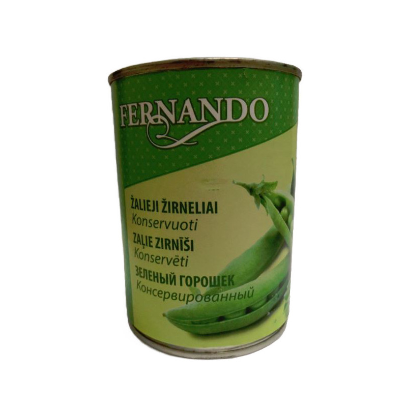 Konservuoti žirneliai FERNANDO, 400 g