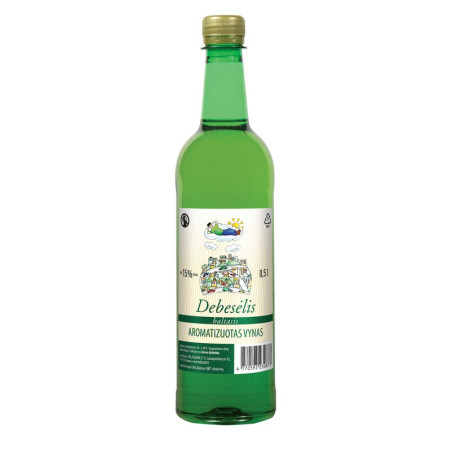 Aromatizuotas vynas DEBESĖLIS, baltas, 15%, 500ml PET