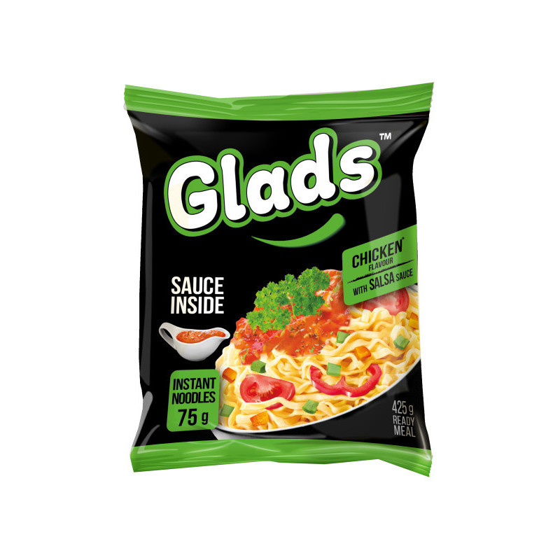 Greitai paruošiami makaronai GLADS višt. sk. su salsa, 75 g