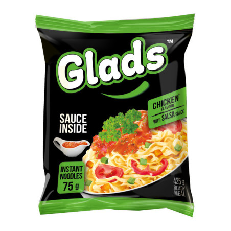 Greitai paruošiami makaronai GLADS višt. sk. su salsa, 75 g