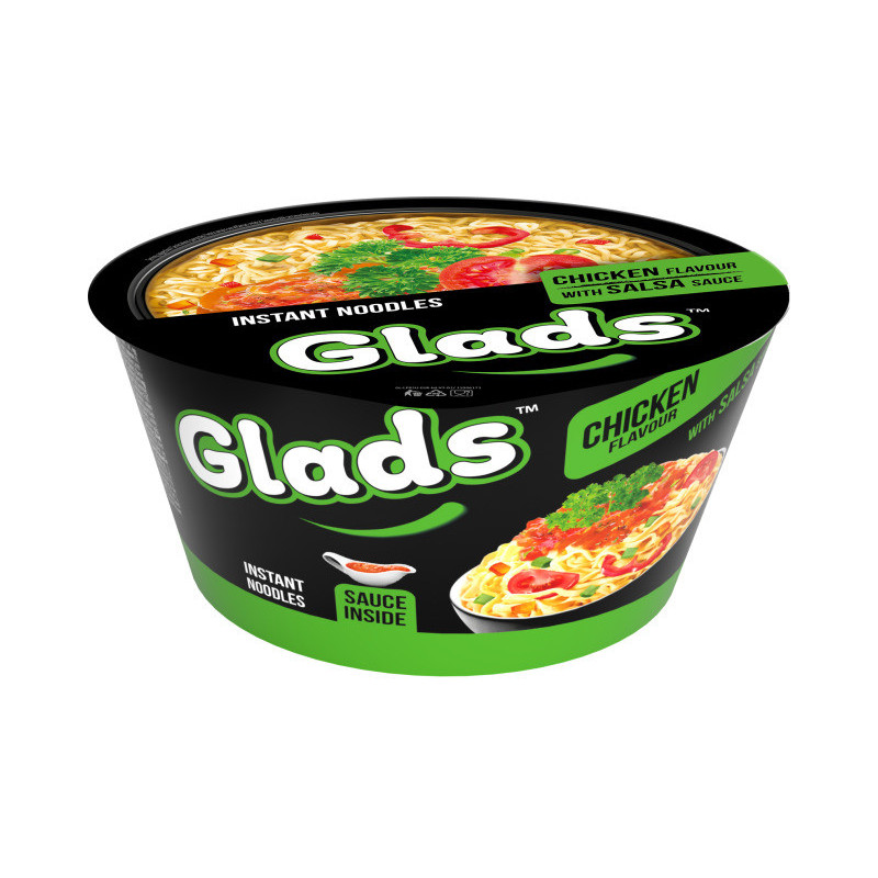 Greitai paruošiami makaronai GLADS višt. sk. su salsa, 85 g