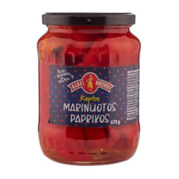 Marinuotos paprikos MAMOS KONSERVAI keptos, 570 g