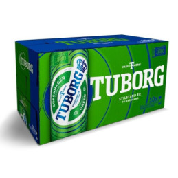 Alus TUBORG, 4,6 %, 10 skard. x 500 ml