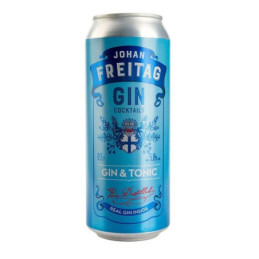 Alkoholinis kokteilis JOHAN FREITAG Gin & Tonic, 5%, 500 ml