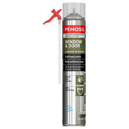 Šiaudelinės sandarinimo putos Penosil Window&Door, 750 ml