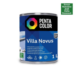 Fasado dažai Pentacolor Villa Novus, žalia, 1 l