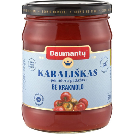 DAUMANTŲ KARALIŠKAS pomidorų padažas, be krakmolo, 500 g